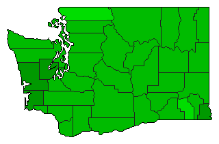 2011 Washington County Map of General Election Results for Initiative
