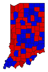 2012 Indiana County Map of General Election Results for Referendum