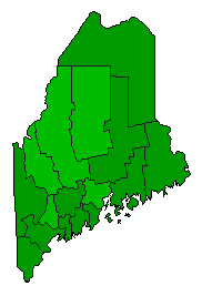 2012 Maine County Map of General Election Results for Referendum