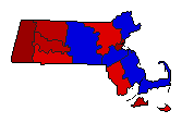 2012 Massachusetts County Map of General Election Results for Senator