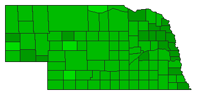 2012 Nebraska County Map of Republican Primary Election Results for President