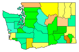 2012 Washington County Map of Republican Primary Election Results for President