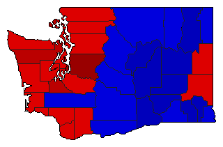 2012 Washington County Map of General Election Results for Comptroller General