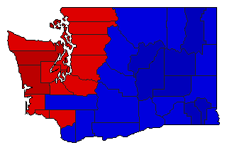 2012 Washington County Map of General Election Results for Lt. Governor