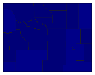 2012 Wyoming County Map of Republican Primary Election Results for Senator