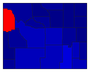2012 Wyoming County Map of General Election Results for US Representative