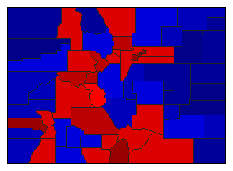2012 Colorado County Map of General Election Results for President