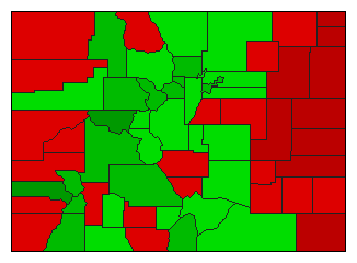 2012 Colorado County Map of General Election Results for Initiative