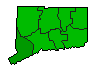 2012 Connecticut County Map of Republican Primary Election Results for President
