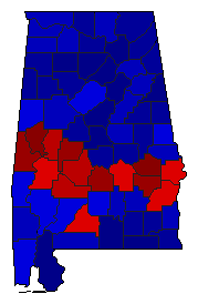 2014 Alabama County Map of General Election Results for Agriculture Commissioner