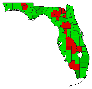 2014 Florida County Map of General Election Results for Initiative
