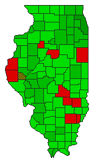 2014 Illinois County Map of General Election Results for Initiative