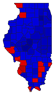 2014 Illinois County Map of Republican Primary Election Results for State Treasurer