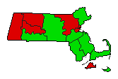 2014 Massachusetts County Map of General Election Results for Initiative