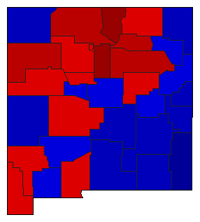 2014 New Mexico County Map of General Election Results for State Auditor
