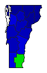 2014 Vermont County Map of General Election Results for Lt. Governor