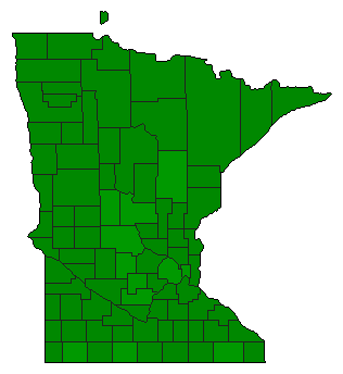 2016 Minnesota County Map of General Election Results for Amendment