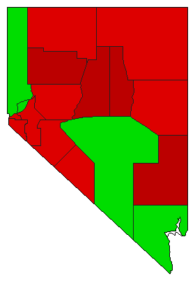 2016 Nevada County Map of General Election Results for Initiative