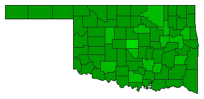 2016 Oklahoma County Map of General Election Results for Referendum