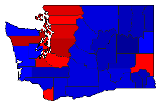 2016 Washington County Map of General Election Results for President