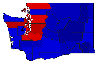 2016 Washington County Map of General Election Results for Lt. Governor