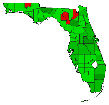 2018 Florida County Map of General Election Results for Referendum