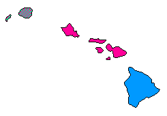 2018 Hawaii County Map of Republican Primary Election Results for Lt. Governor