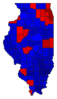 2018 Illinois County Map of General Election Results for State Treasurer
