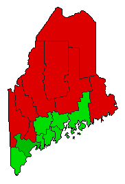 2018 Maine County Map of Special Election Results for Referendum