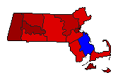 2018 Massachusetts County Map of General Election Results for Senator