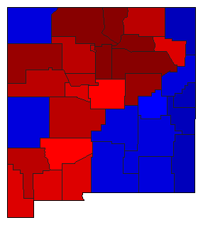 2018 New Mexico County Map of General Election Results for Attorney General