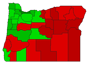 2018 Oregon County Map of Special Election Results for Referendum