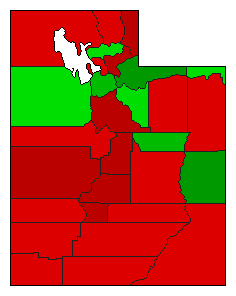 2018 Utah County Map of General Election Results for Initiative