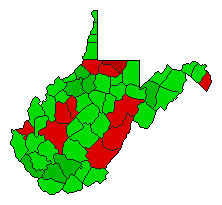 2018 West Virginia County Map of General Election Results for Amendment