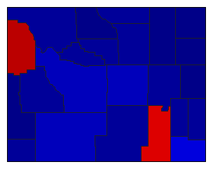 2018 Wyoming County Map of General Election Results for Senator