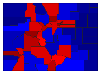 2018 Colorado County Map of General Election Results for State Treasurer