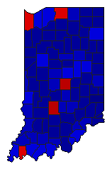2020 Indiana County Map of General Election Results for Attorney General
