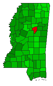 2020 Mississippi County Map of General Election Results for Initiative