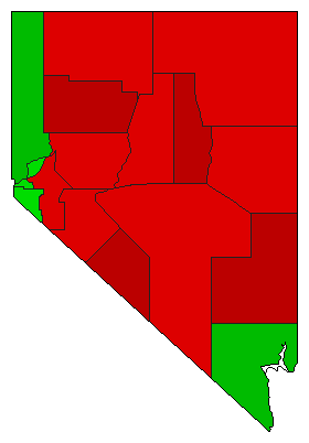 2020 Nevada County Map of General Election Results for Initiative