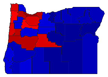 2020 Oregon County Map of General Election Results for Attorney General