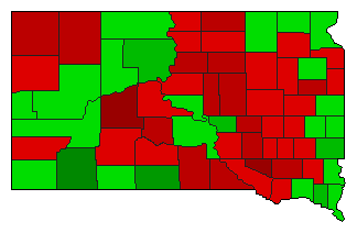 2020 South Dakota County Map of General Election Results for Amendment