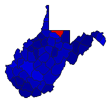 2020 West Virginia County Map of General Election Results for Attorney General