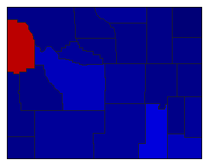2020 Wyoming County Map of General Election Results for Senator
