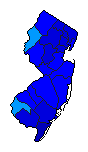 2021 New Jersey County Map of Republican Primary Election Results for Governor