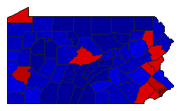 2021 Pennsylvania County Map of General Election Results for Referendum