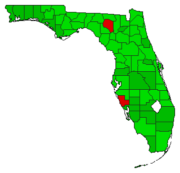 2022 Florida County Map of General Election Results for Referendum