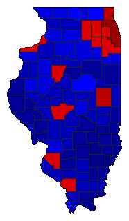 2022 Illinois County Map of General Election Results for Comptroller General