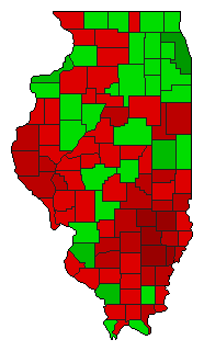 2022 Illinois County Map of General Election Results for Amendment