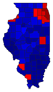 2022 Illinois County Map of General Election Results for Attorney General