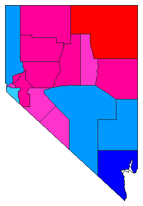 2022 Nevada County Map of Republican Primary Election Results for Governor